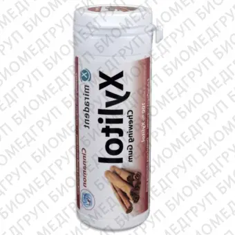 Miradent Xylitol Chewing Gum Cinnamon  жев.рез. со вкусом корицы, 30 шт/ 30 г