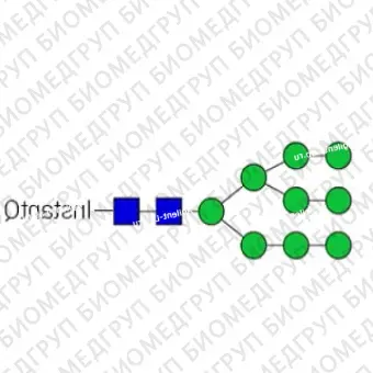 Nгликан AdvanceBio InstantQ Man9/M9 олигоманноза 9 ранее ProZyme. Nгликан, помеченный InstantQ, для использования в качестве качественного стандарта с системой анализа гликанов GlyQ