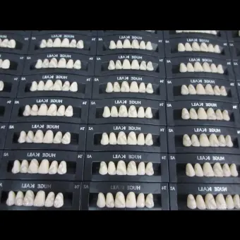 Зубы акриловые 2х слойные Kaili гарнитур 28 зубов, HUGE DENTAL T2A1