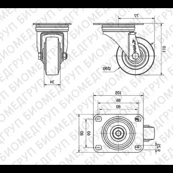 Колесо из каучука 23497