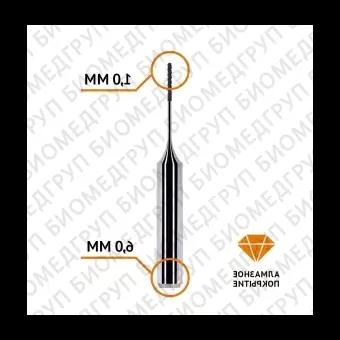 Фреза сферическая по циркону 1,0 / 6 мм Zirkonzahn