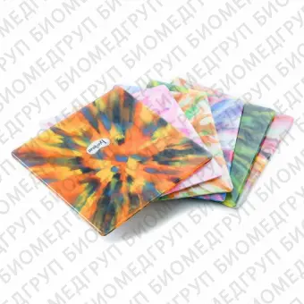 Tie Dye Mouthguards Multicolor  многоцветные пластины для вакуумформера, 4,0 мм 6 шт.