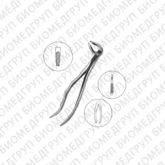 Щипцы для удаления зубов нижние премоляры 1136N HLW Dental Instruments Германия