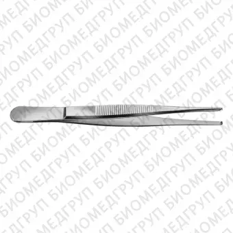 BD557R пинцет хирургический, стандартный, зубчики 1х2, длина 145 мм