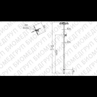 Стойка для сыворотки 4 крюка 10.AC.1059