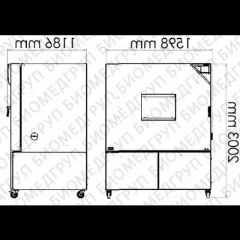 Камера испытательная теплохолод, 70...180С, MKT720, 734 л, Binder, 90200387