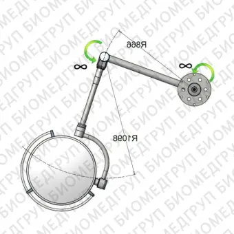 Orion 60  операционный потолочный бестеневой LED светильник для клиники