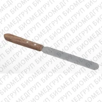 Шпатель с деревянной ручкой, длина 275 мм, лопатка 15427 мм, нержавеющая сталь, Bochem, 3494