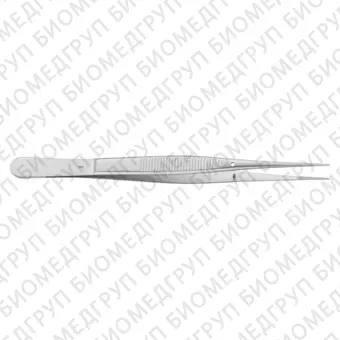 BD305R  пинцет анатомический, прямой, тонкий, длина 145 мм