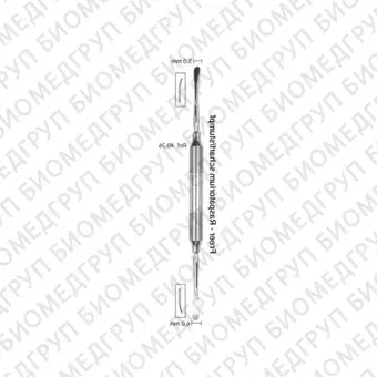 Распатор Freer, ручка DELUXE, диаметр 10 мм, острый/тупой, 5,06,0 мм