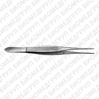 BD661R  пинцет хирургический по Mc Indoe, зубчики 1х2, длина 150 мм
