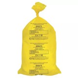 Респект, Пакеты для утилизации медицинских отходов, желтые, класс Б, 6 л, 330 x 300 мм, 2500 шт