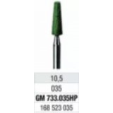 Абразив Abrasives HP для керамики, 1шт Edenta (GM733.035HP 3,5мм х 10,5 мм Зеленый Конус)