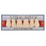 Зубы акриловые Acry Rock фронтальные верхние (планка 6 зубов) (B3 S-40)