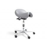 Эрготерапевтический специальный стул-седло, большое сиденье, large seat, премиум кожа, без спинки