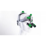 Headgear - бинокулярные лупы системы Flip-up с креплением на шлеме, рабочее расстояние 300-500 мм, увеличение 3.5x/4.5x/6.0x