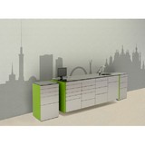 Kiev  - комплект мебели для хранения стоматологических инструментов, с выдвижными ящиками| CATO (Италия)